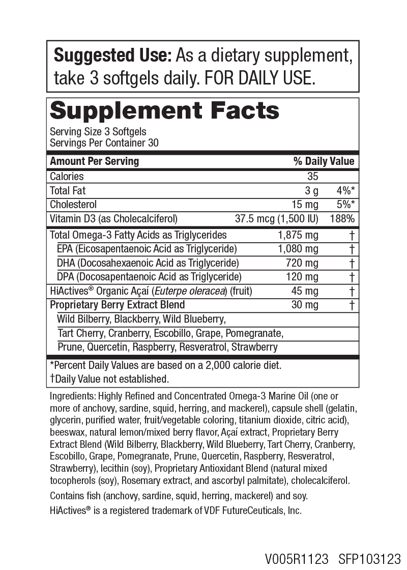 OmegaBerry<sup>®</sup> Super Formula with Vitamin D & Acai
