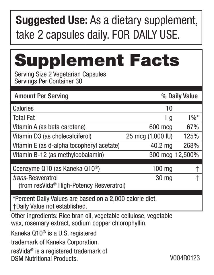 CoQ10 Daily™ with Resveratrol