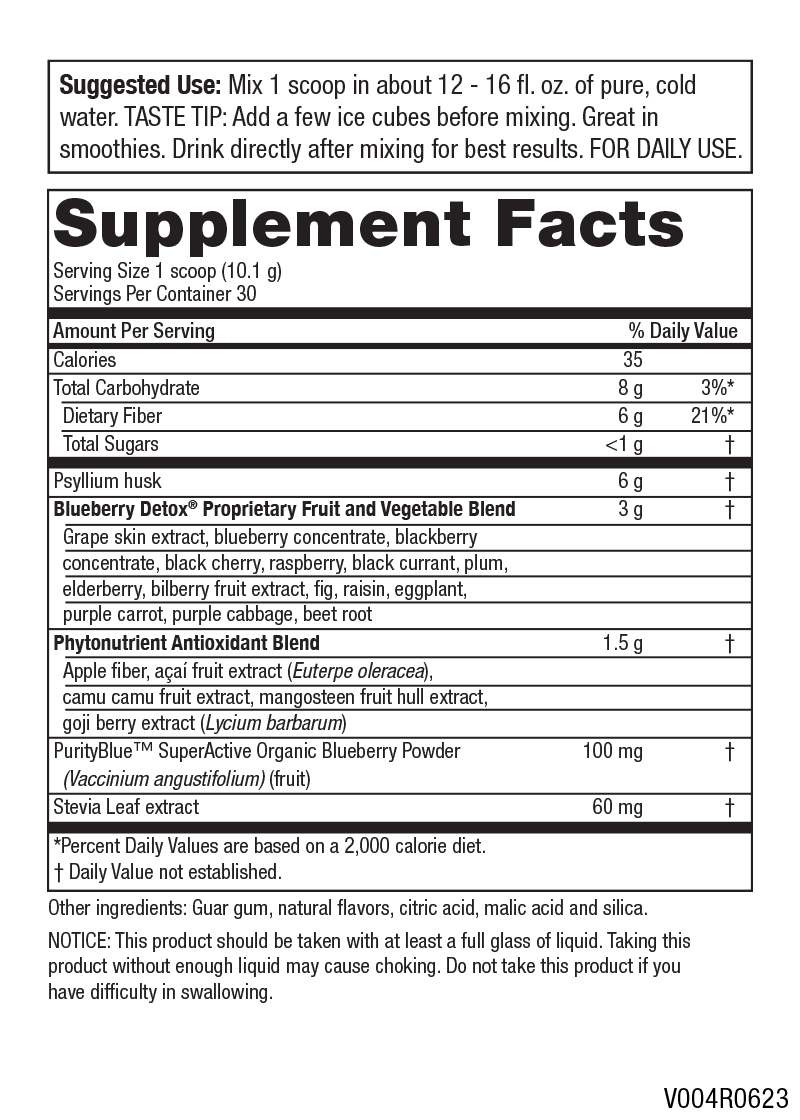 Blueberry Detox<sup>®</sup> - Daily Fiber Formula