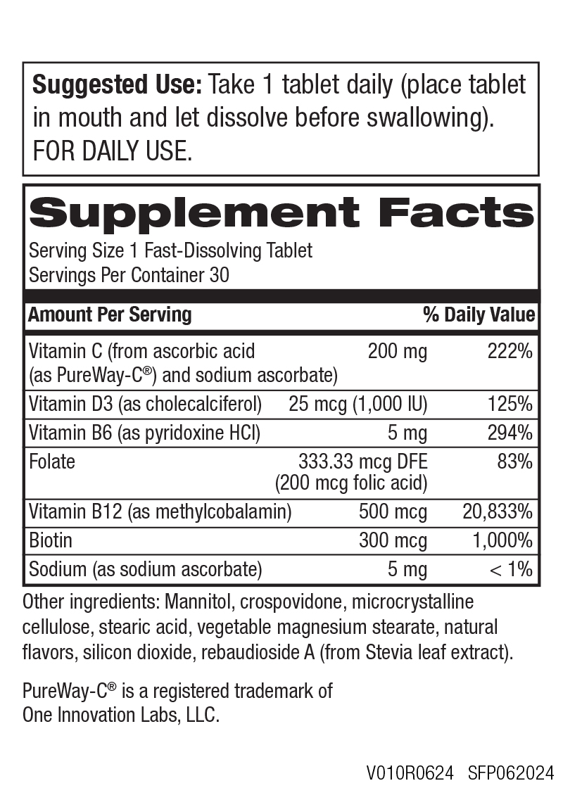Vitamin C + D3 + B12 Immune & Energy Melt