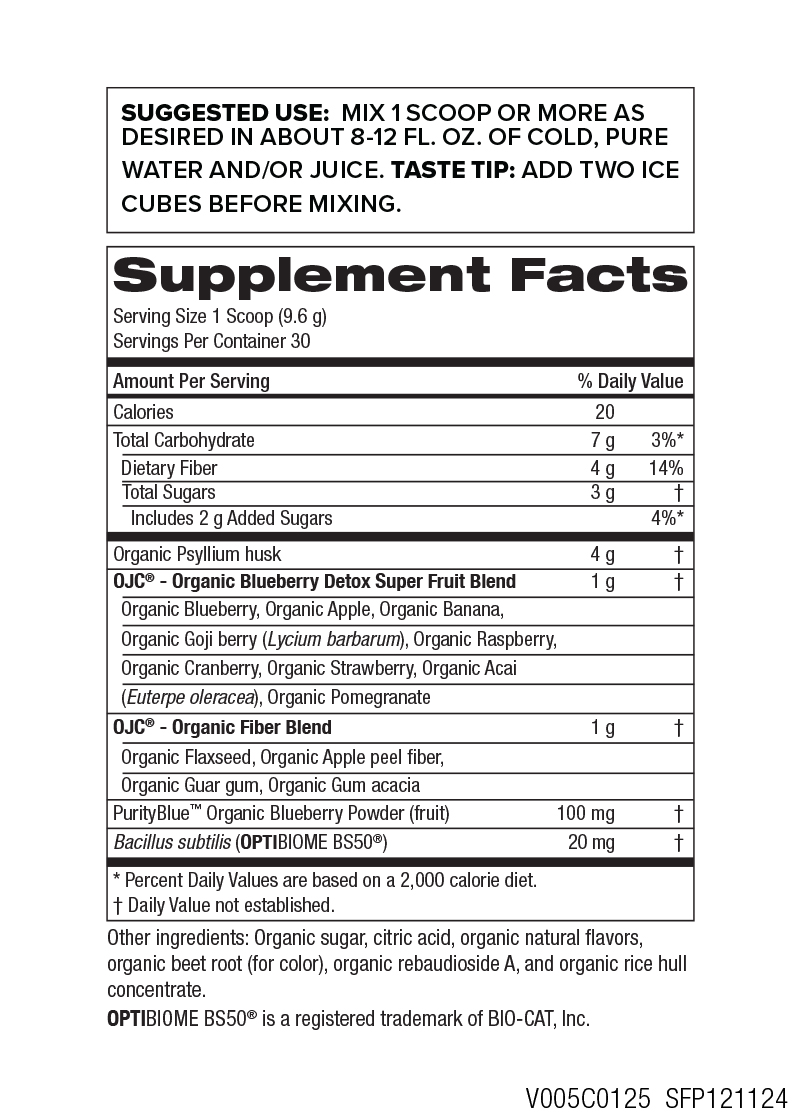 Certified Organic Juice Cleanse (OJC)<sup>®</sup> - Blueberry Detox