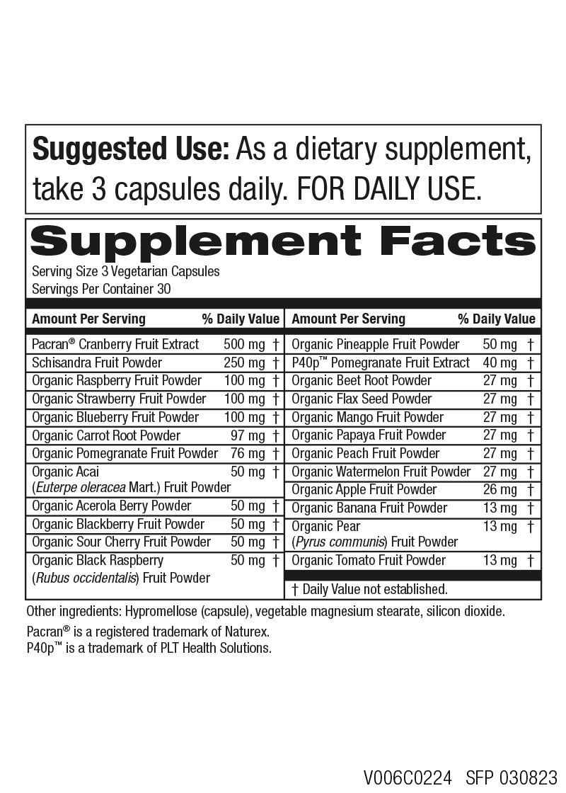 Vital Super Reds™ Cranberry Superfruit Formula - Capsules