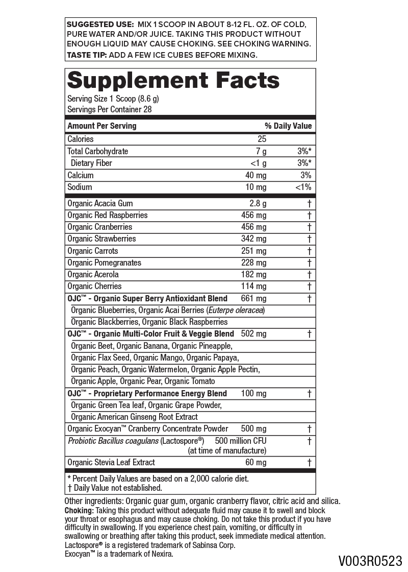 Certified Organic Juice Cleanse - OJC<sup>®</sup> Plus - Cranberry Cleanse™