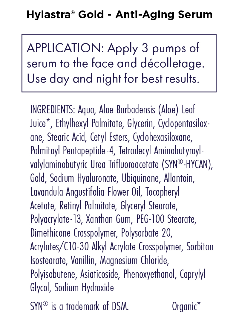 Hylastra<sup>&reg;</sup> Gold - Healthy Aging System - 1 Serum + 1 Bottle Softgels