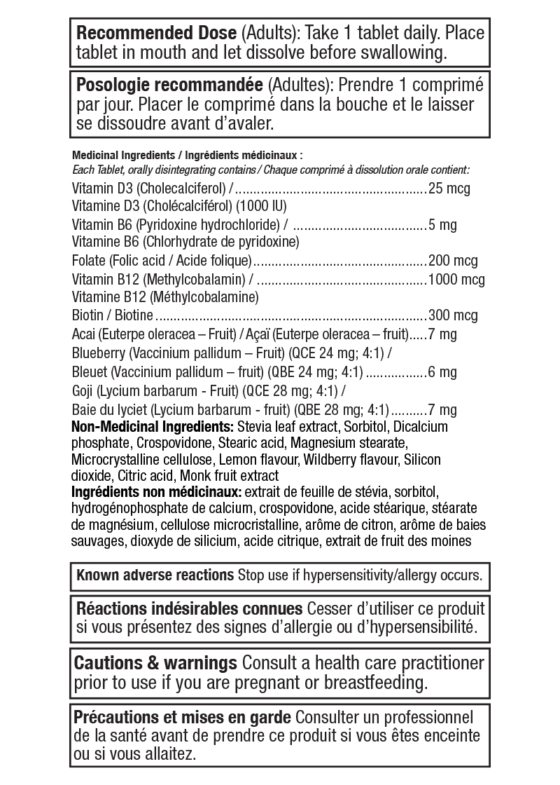 B-12 Energy BerryMelts™ - Canada