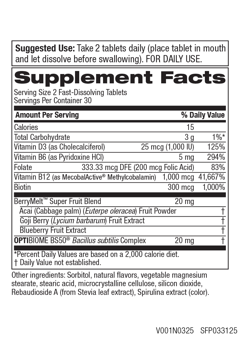 Ultra-Fresh Breath B12 Energy Melt™