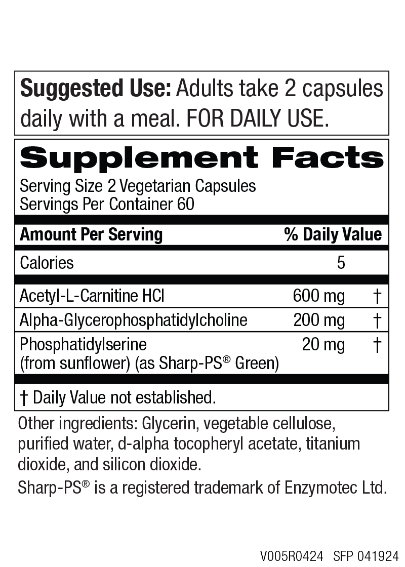 Brain Vitality GPC™ Capsules -- 60 day supply