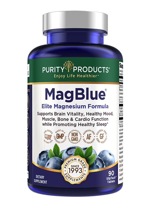 MagBlue&reg; - High Efficiency Magnesium + Vitamin D + Zinc + PurityBlue&trade; Blueberries