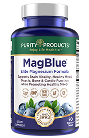 MagBlue® - High Efficiency Magnesium + Vitamin D + Zinc + PurityBlue™ Blueberries