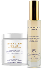 Hylastra&reg; Gold - Healthy Aging System - 1 Serum + 1 Bottle Softgels